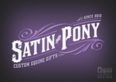 Satin Pony Custom Equine Gifts Logo Design - Full-color Version