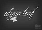 Alyxia Leaf Logo Design Alternate Concept