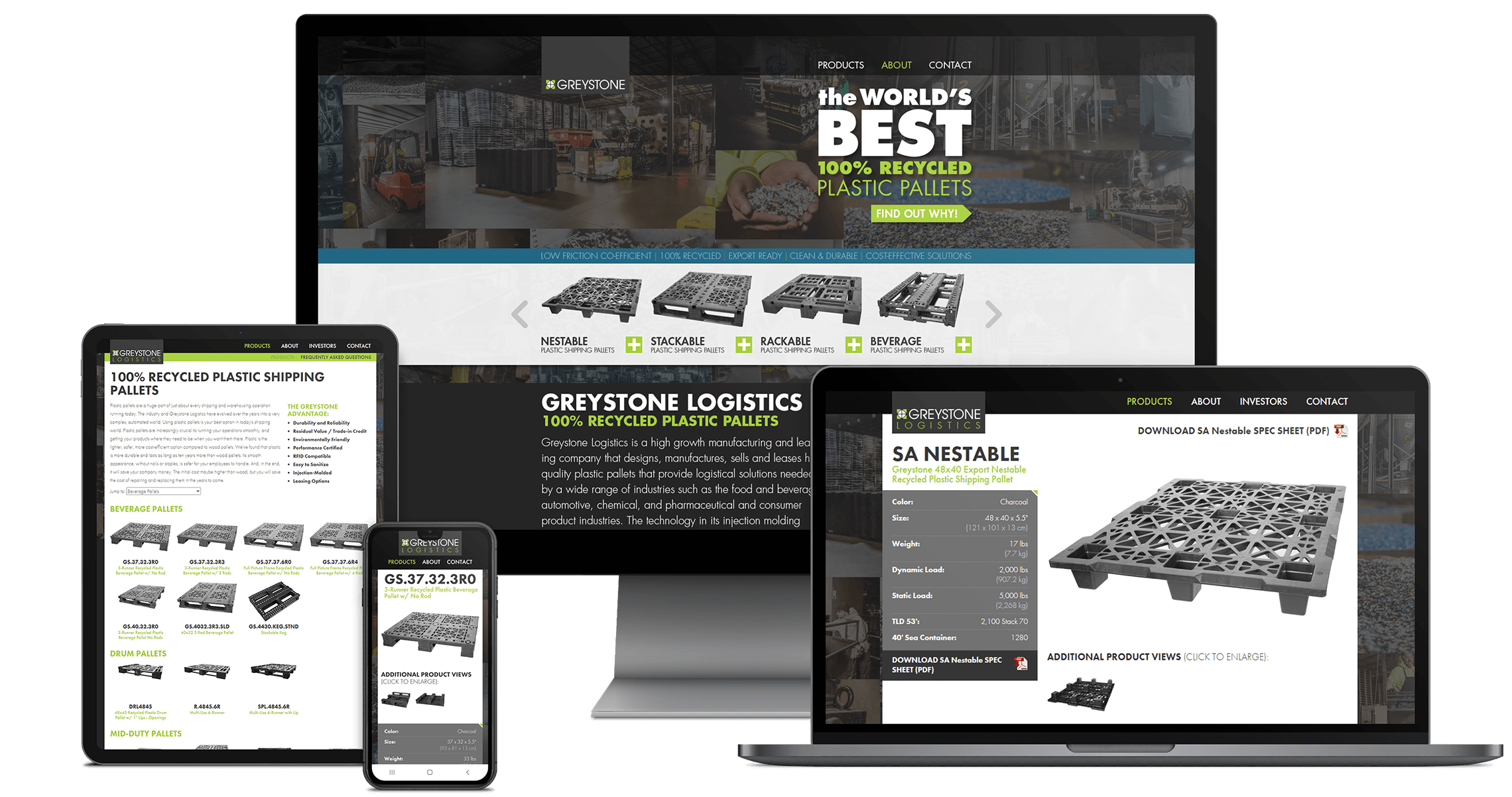 Greystone Logistics Website Design