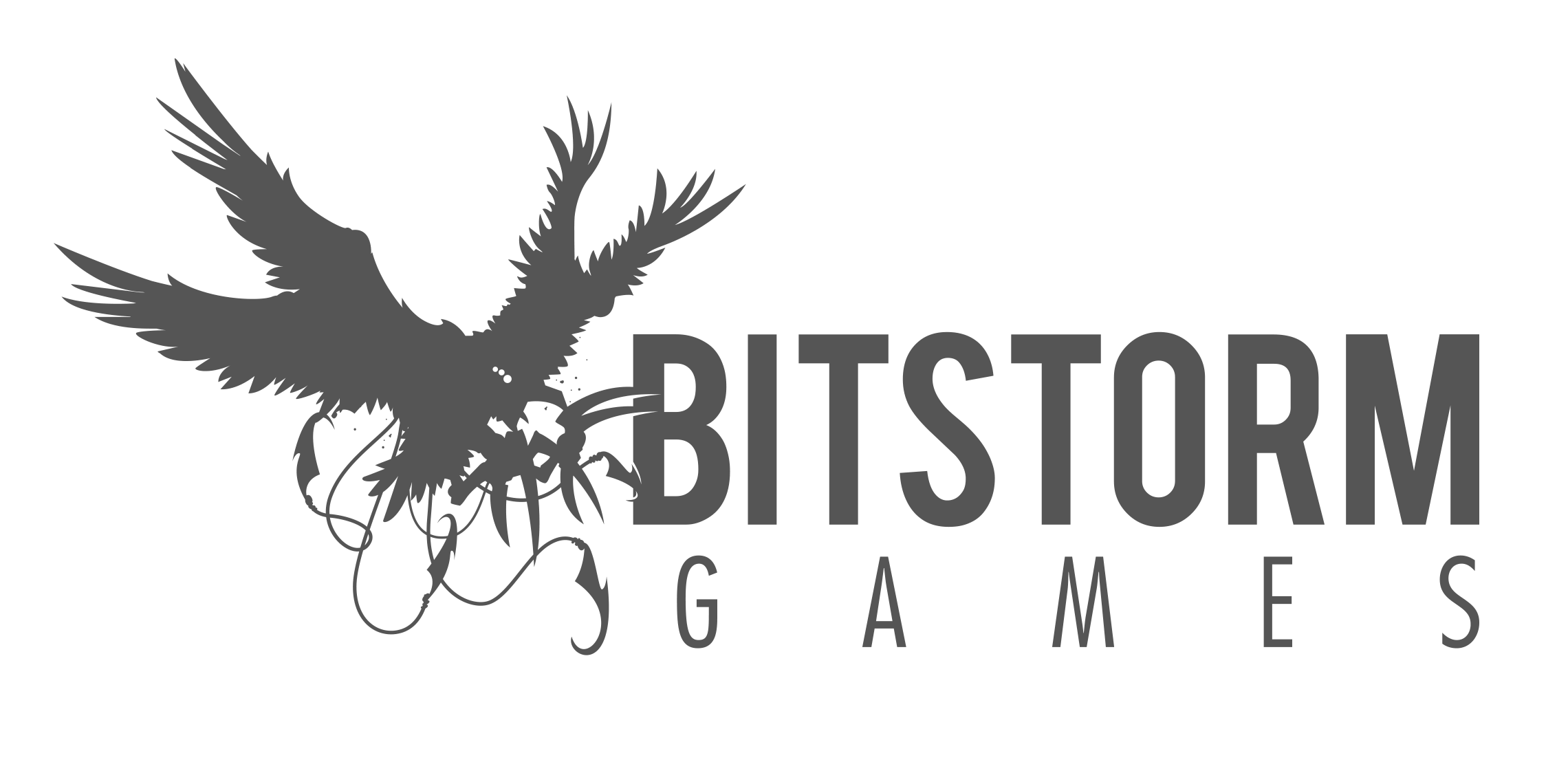 BitStorm Games Logo Design (1-color version)