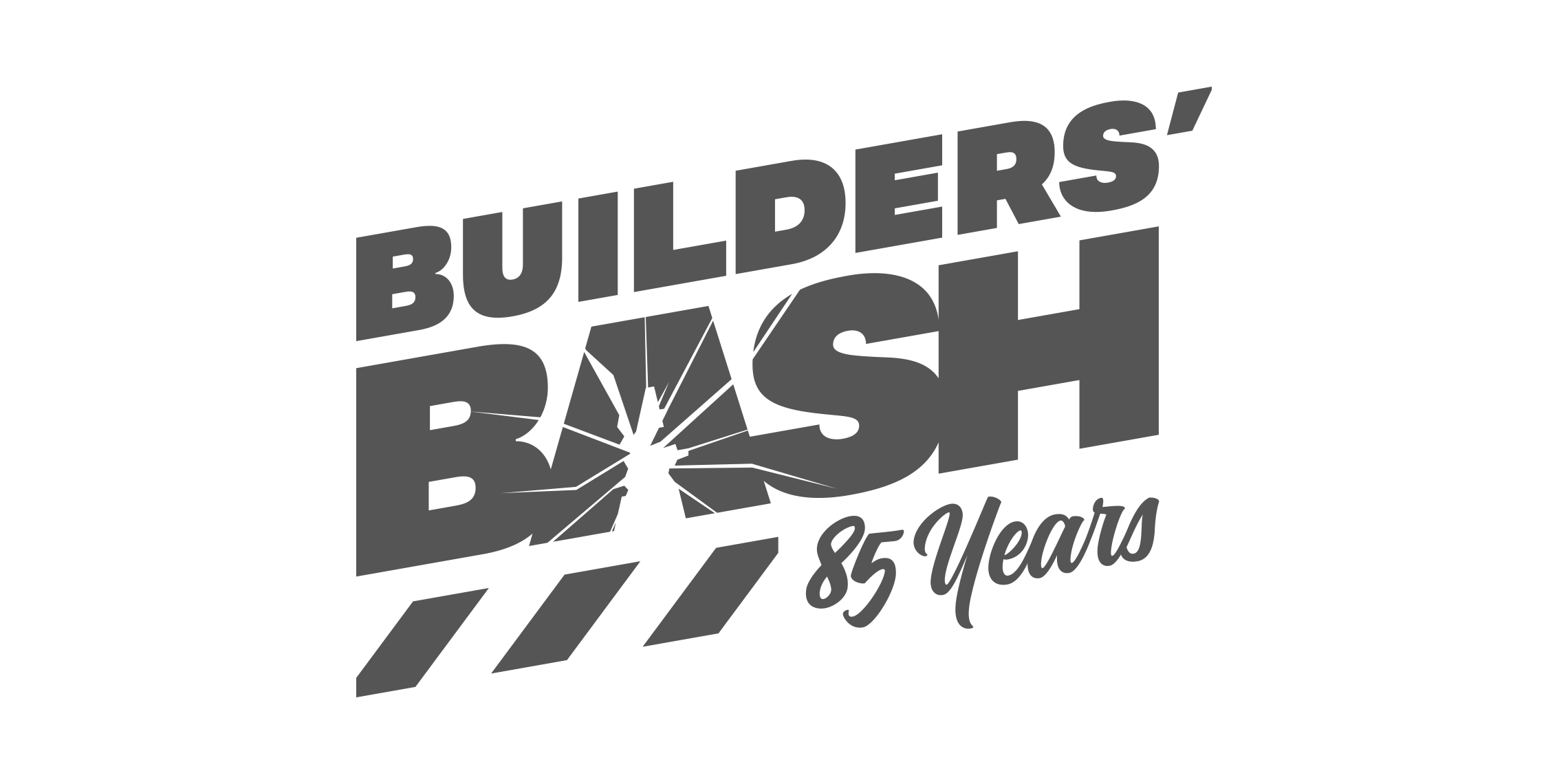 Builders' Bash 85 Years Logo (1-color version)