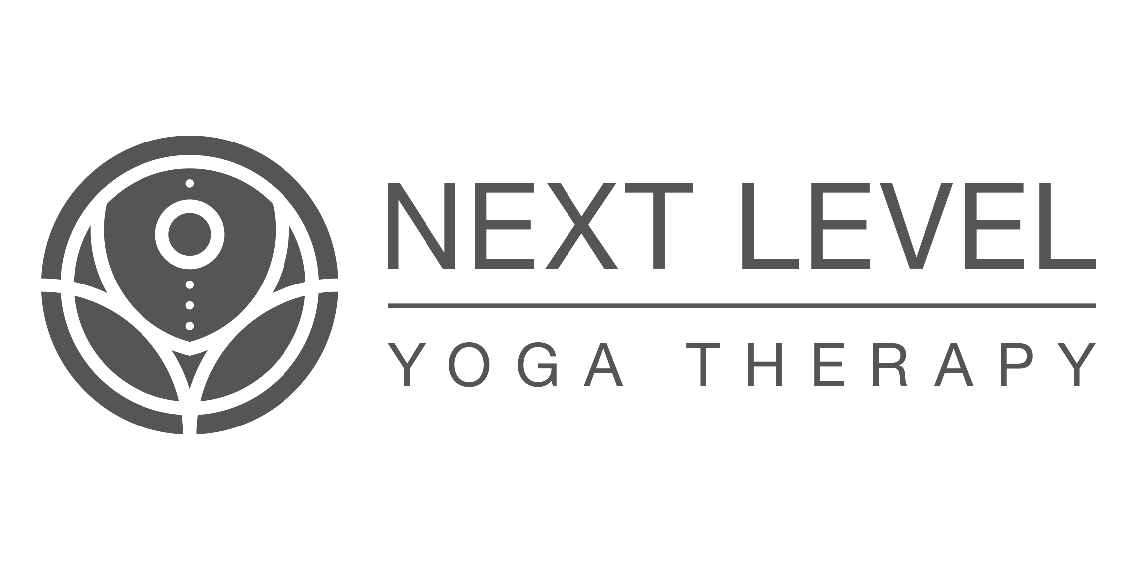 Next Level Yoga Logo Design (1-color version)