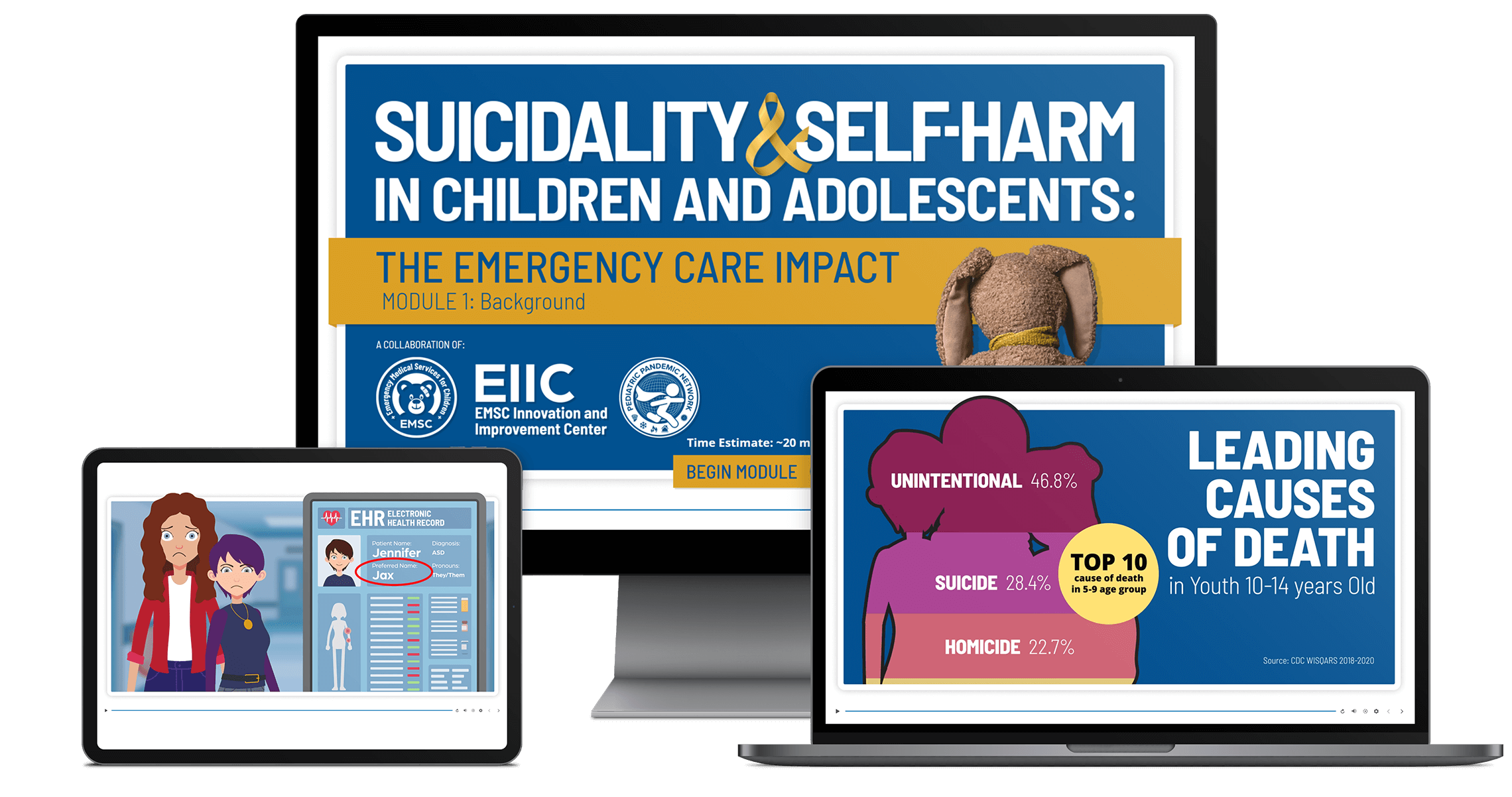 PEAK Suicide & Self-Harm in Children and Adolescents: The Emergency Care Impact Course GUI